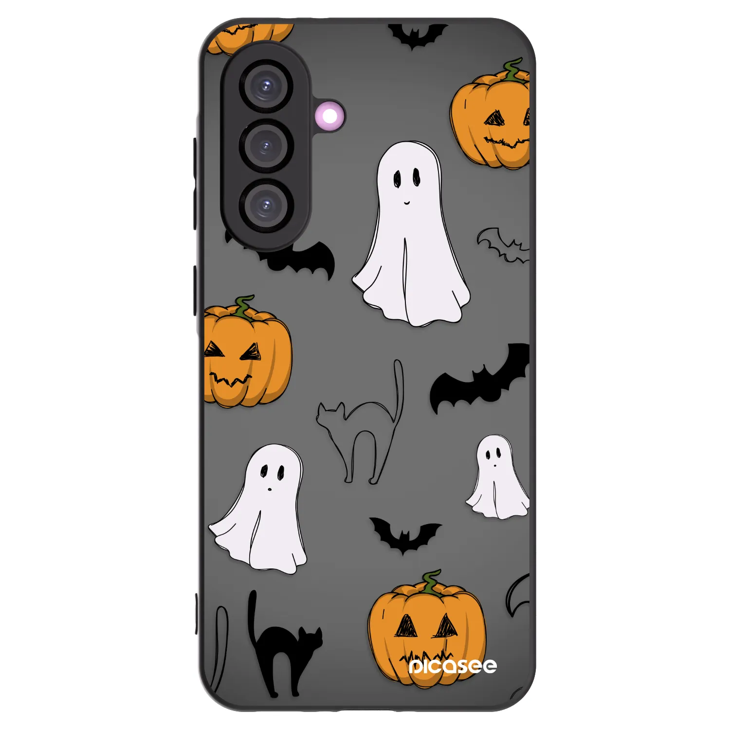 Picasee Samsung Galaxy A56 5G A566B Hülle - Schwarzes Silikon - Spooky crew