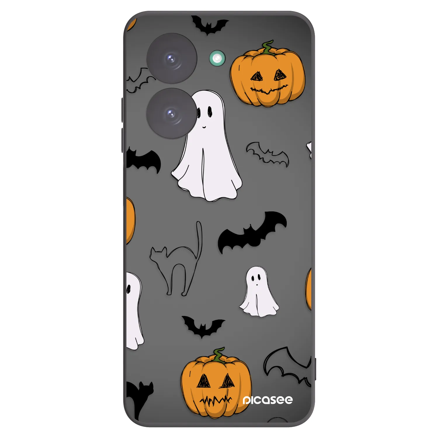 Picasee Xiaomi Redmi A5 Hülle - Schwarzes Silikon - Spooky crew