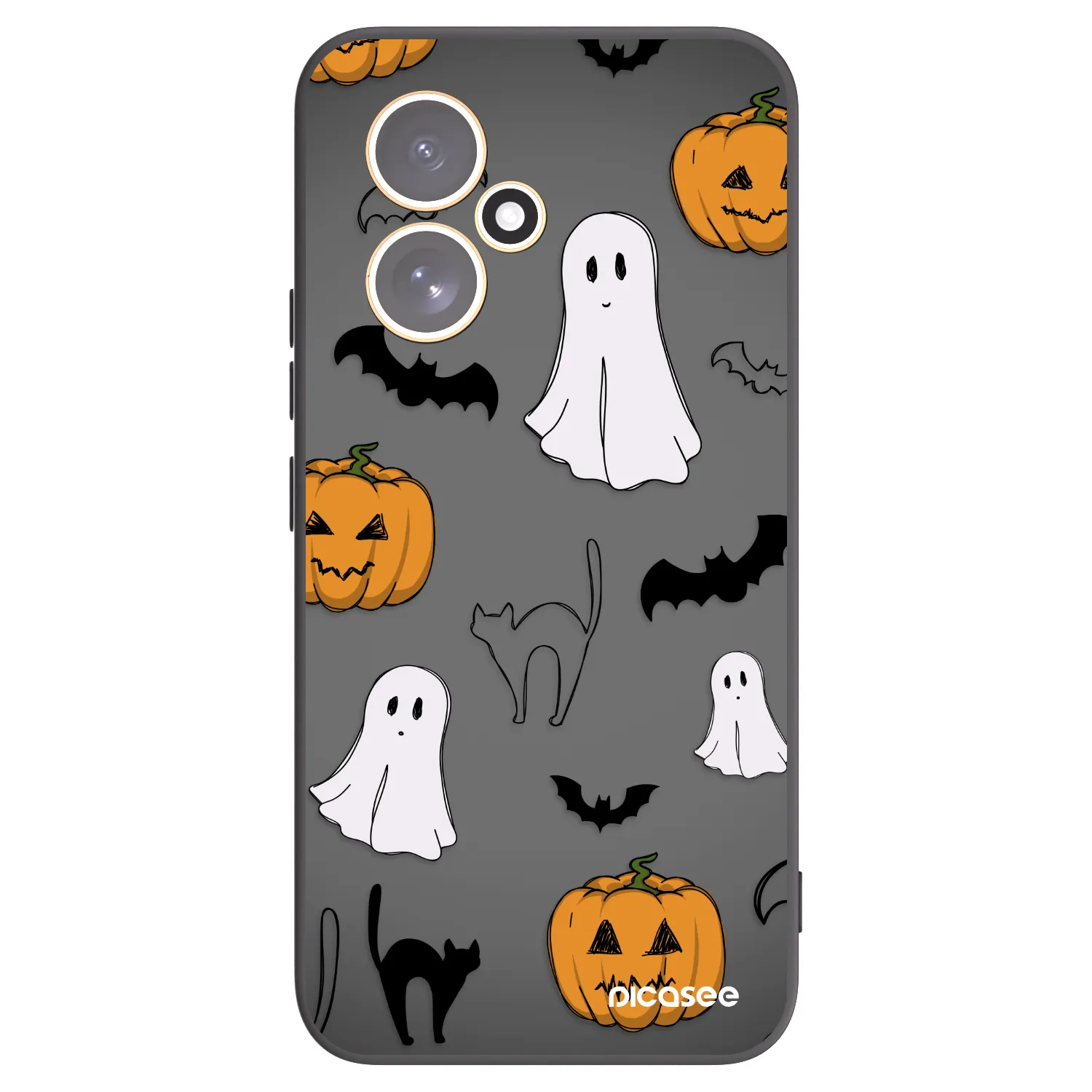 Picasee Honor 400 5G Hülle - Schwarzes Silikon - Spooky crew
