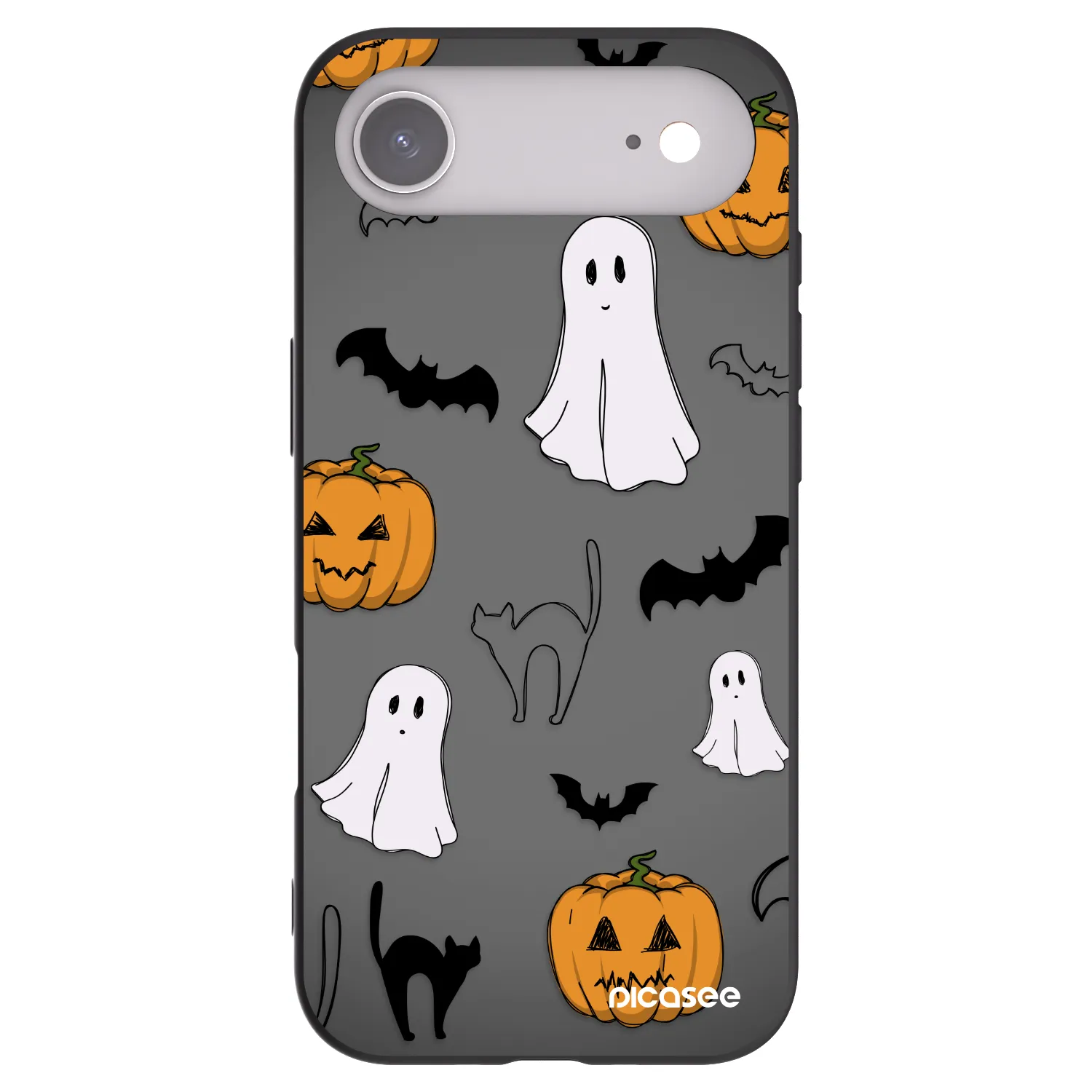 Picasee Apple iPhone Air Hülle - Schwarzes Silikon - Spooky crew