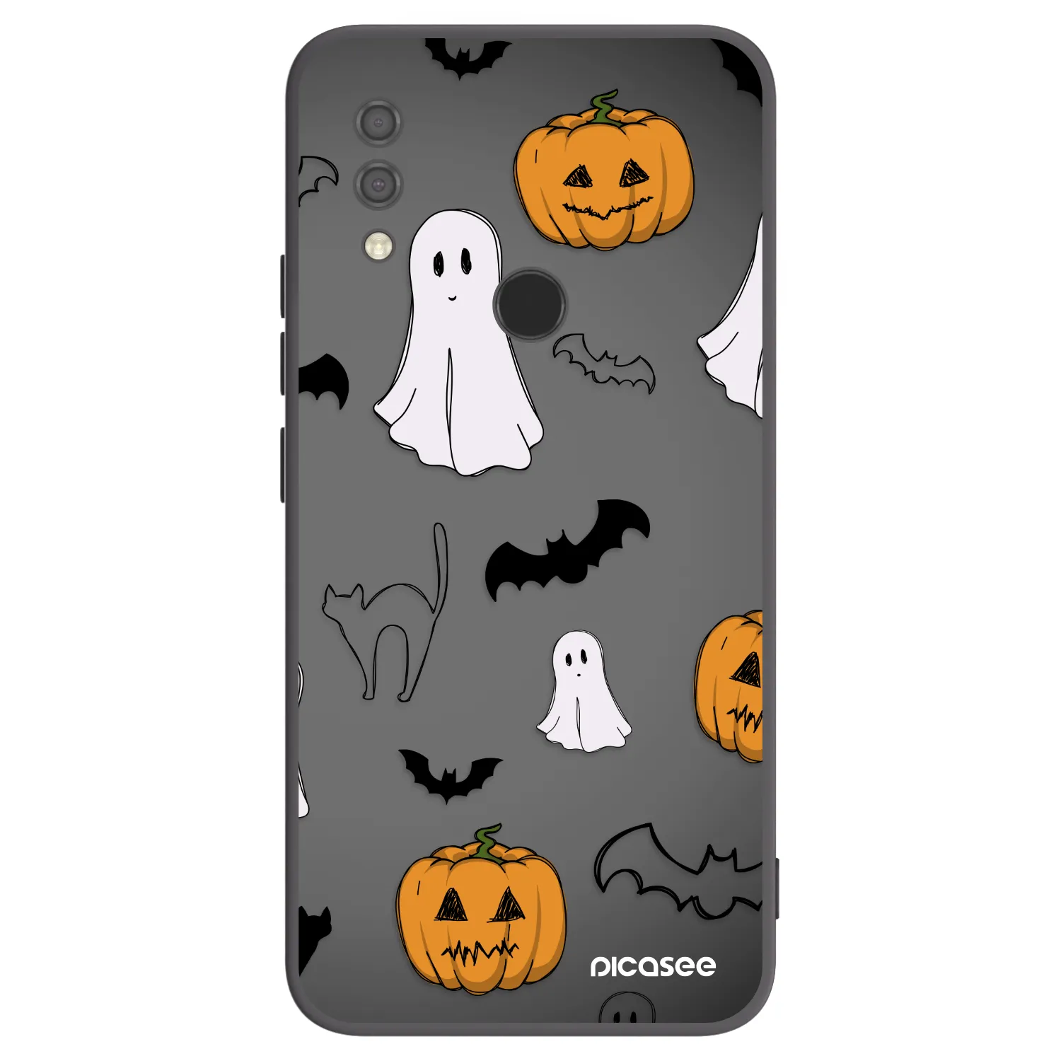 Picasee Xiaomi Redmi 7 Hülle - Schwarzes Silikon - Spooky crew