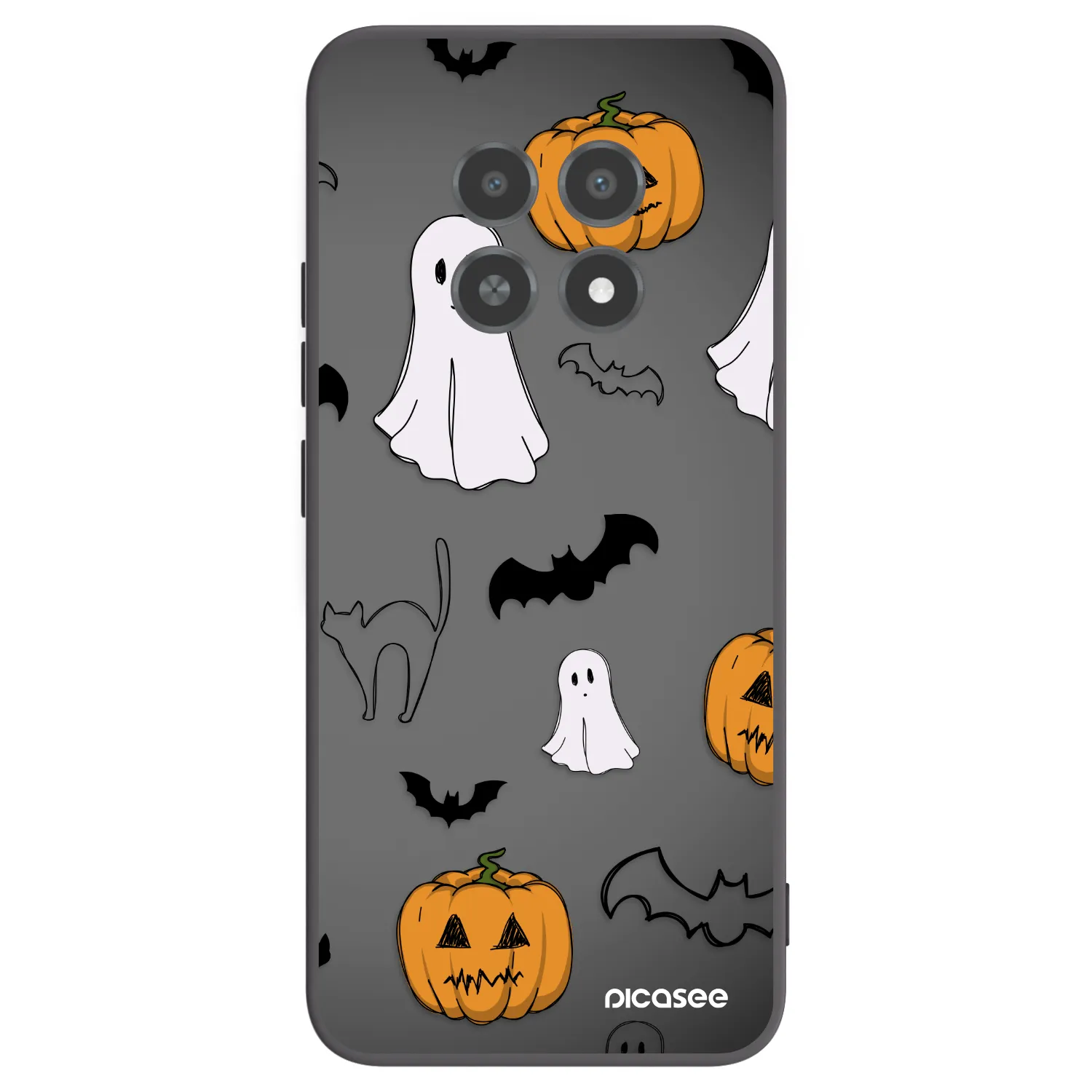 Picasee Realme 12X Hülle - Schwarzes Silikon - Spooky crew