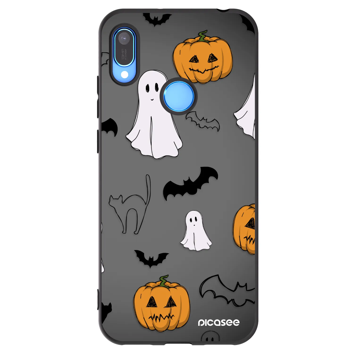 Picasee Huawei Y6 2019 Hülle - Schwarzes Silikon - Spooky crew