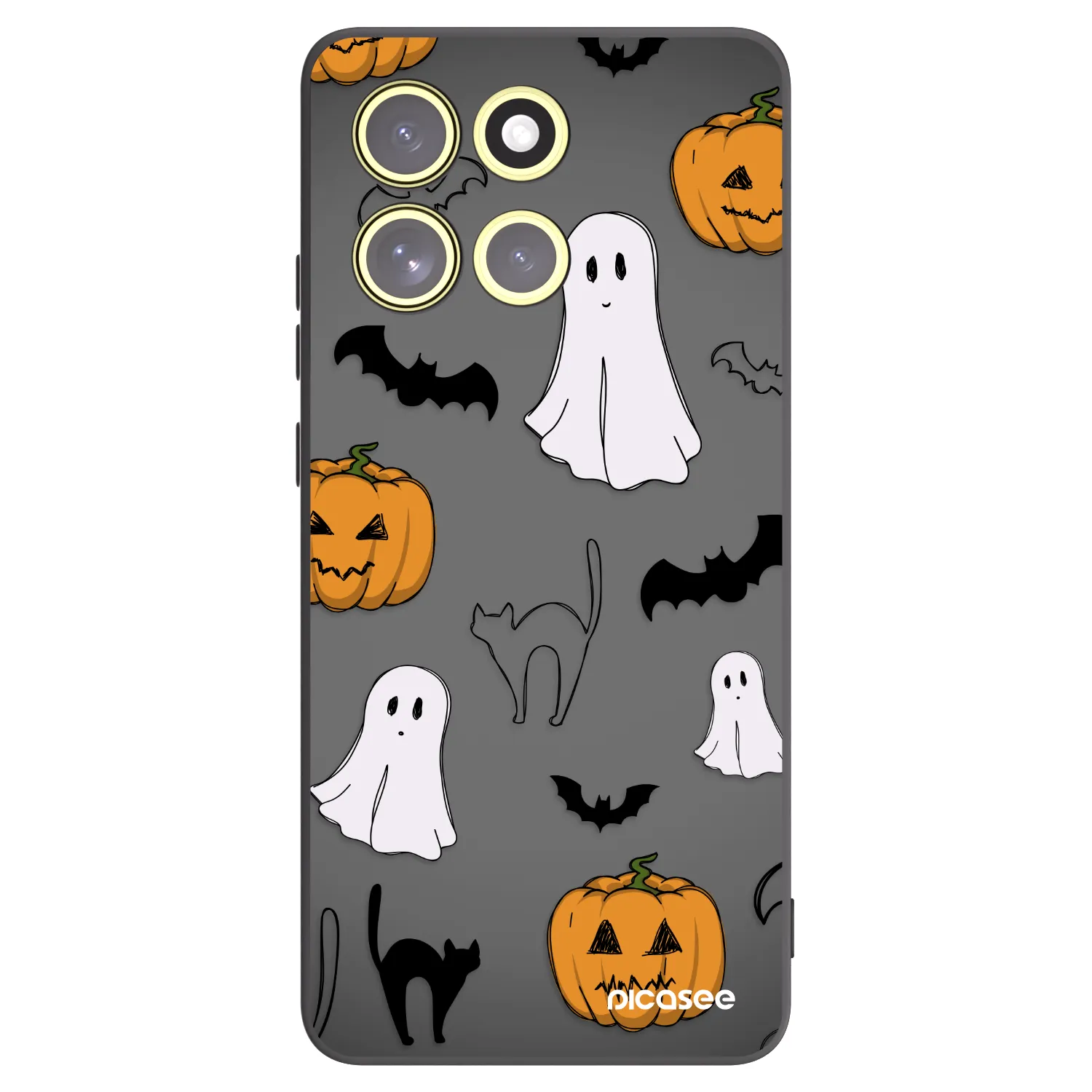 Picasee Motorola Moto G86 5G Hülle - Schwarzes Silikon - Spooky crew