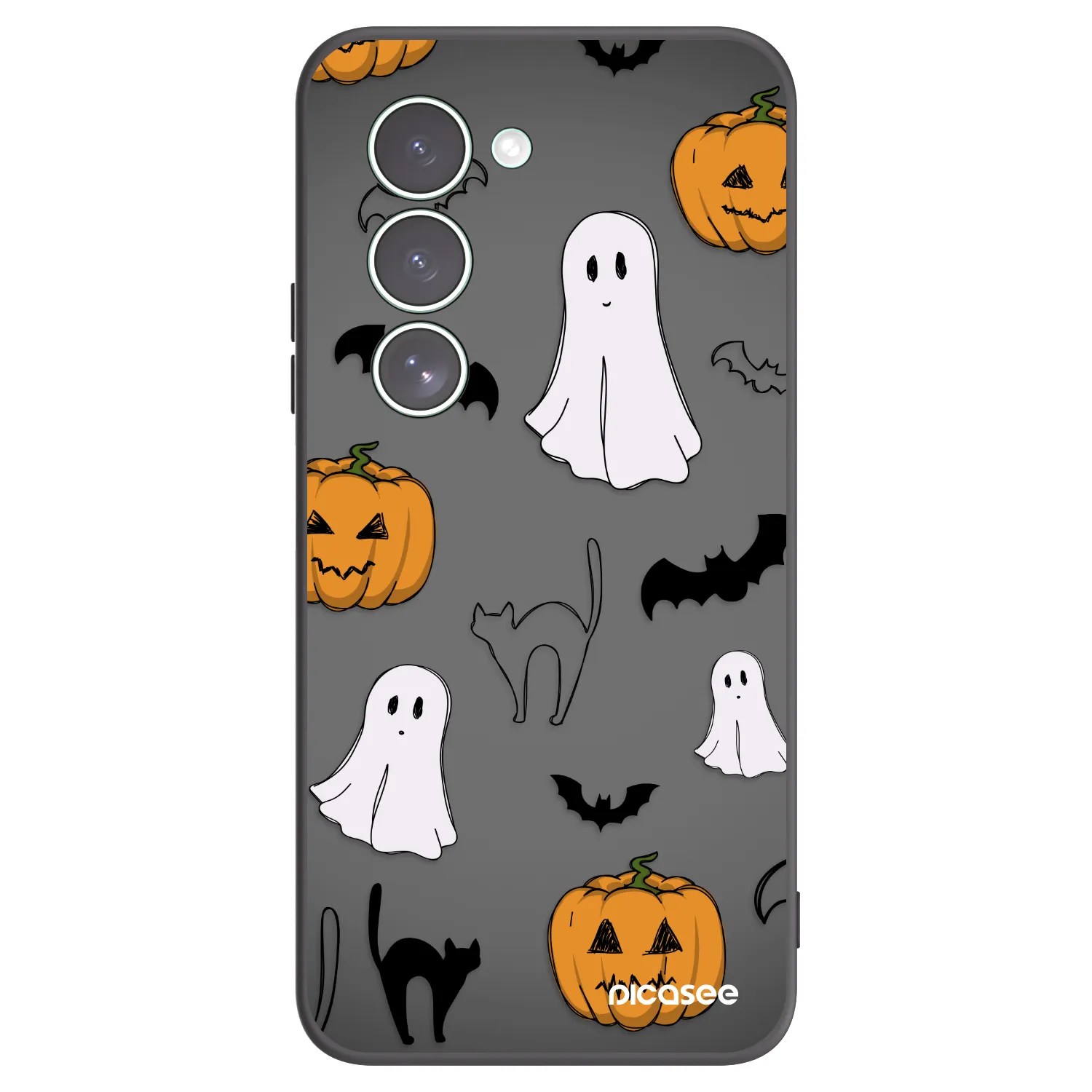 Picasee Xiaomi Redmi 15 5G Hülle - Schwarzes Silikon - Spooky crew