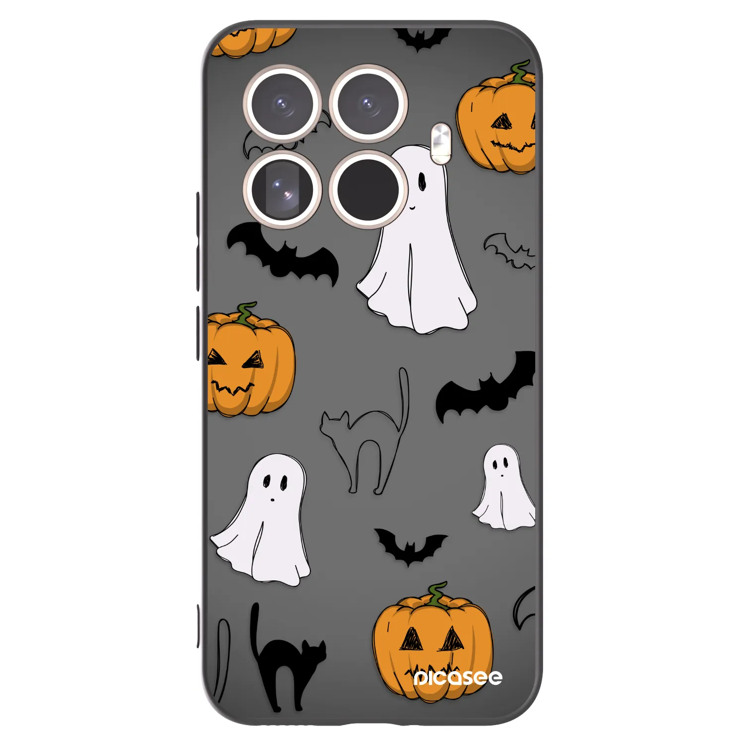 Picasee Xiaomi 15T Pro Hülle - Schwarzes Silikon - Spooky crew