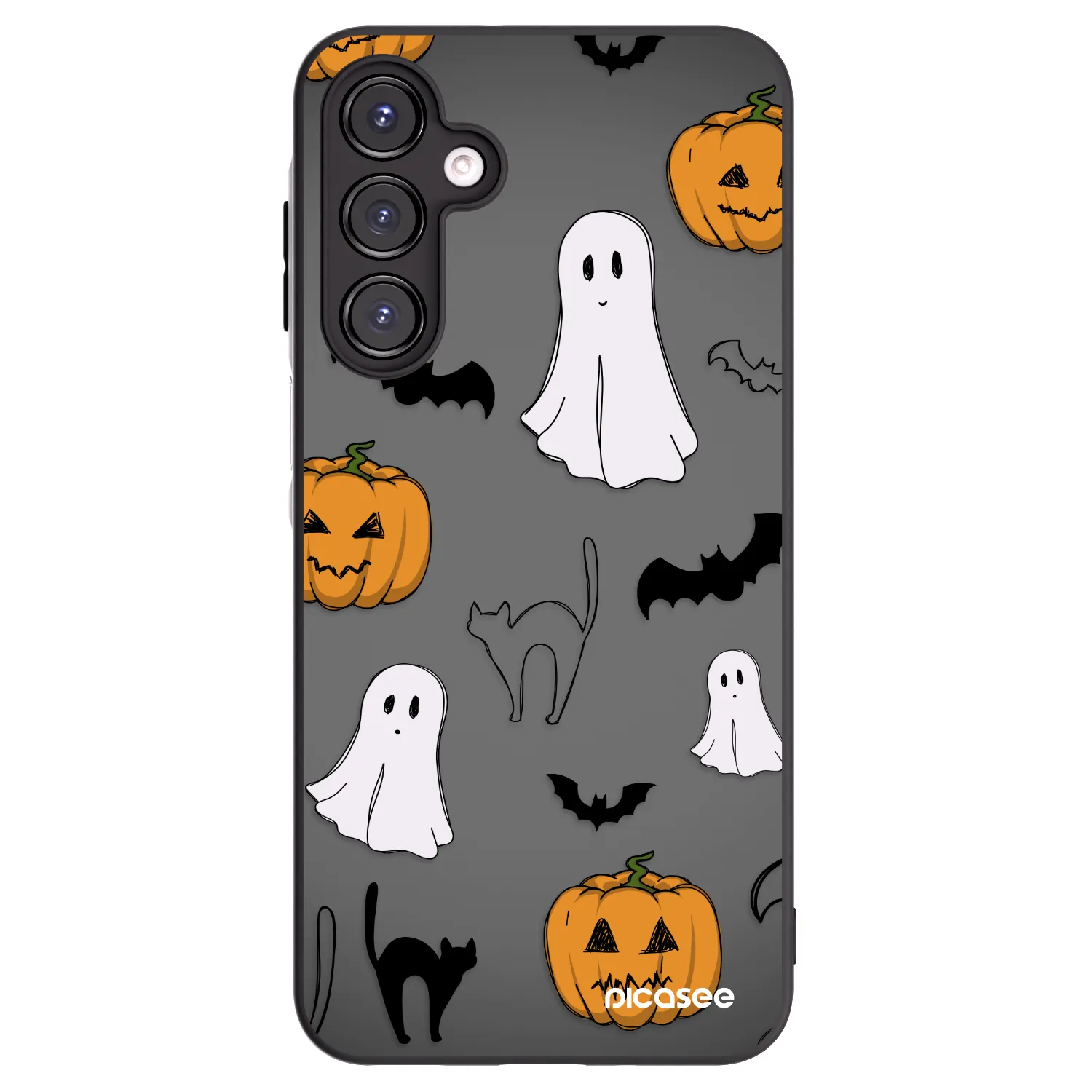 Picasee Samsung Galaxy A16 4G Hülle - Schwarzes Silikon - Spooky crew