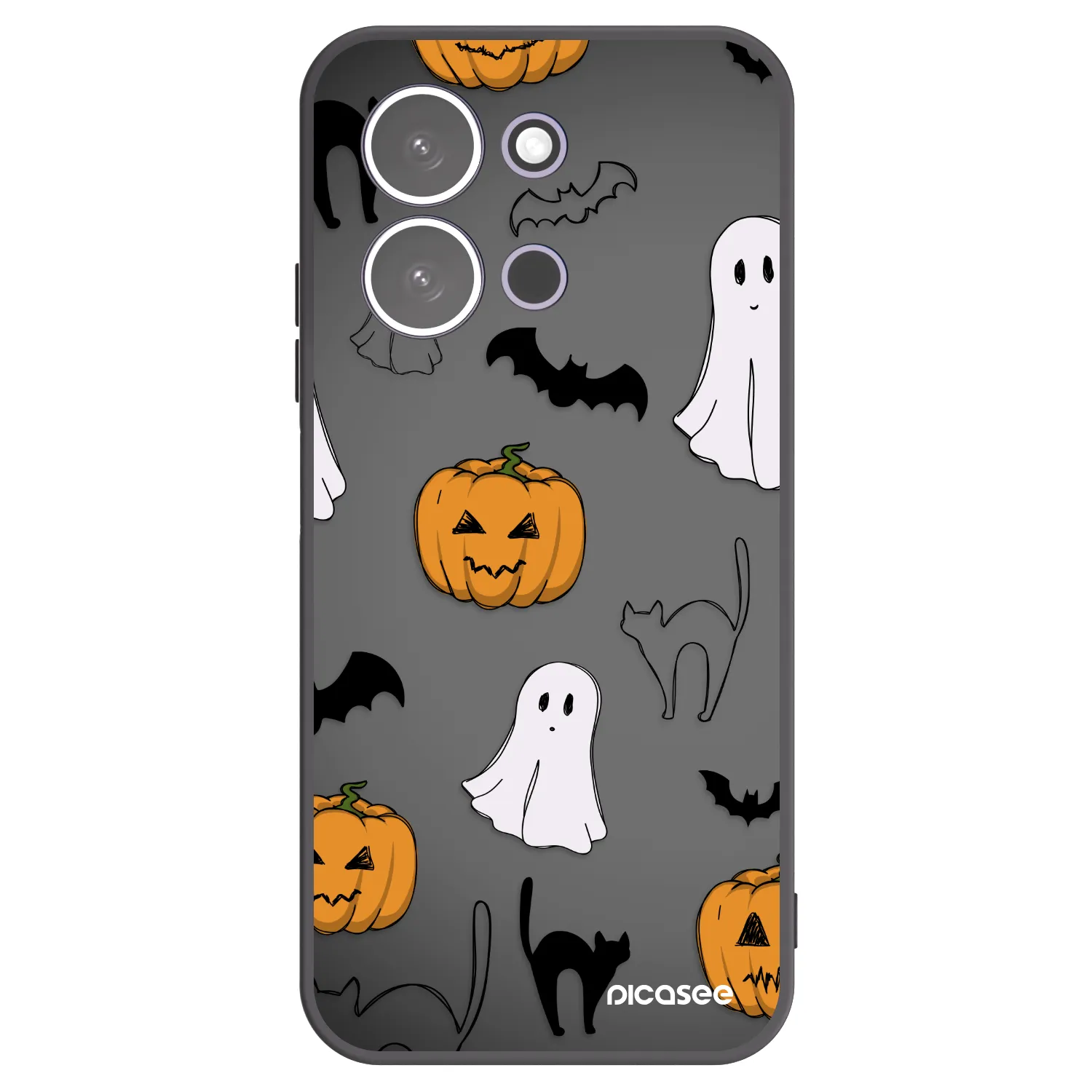 Picasee Xiaomi Redmi 15C 5G Hülle - Schwarzes Silikon - Spooky crew