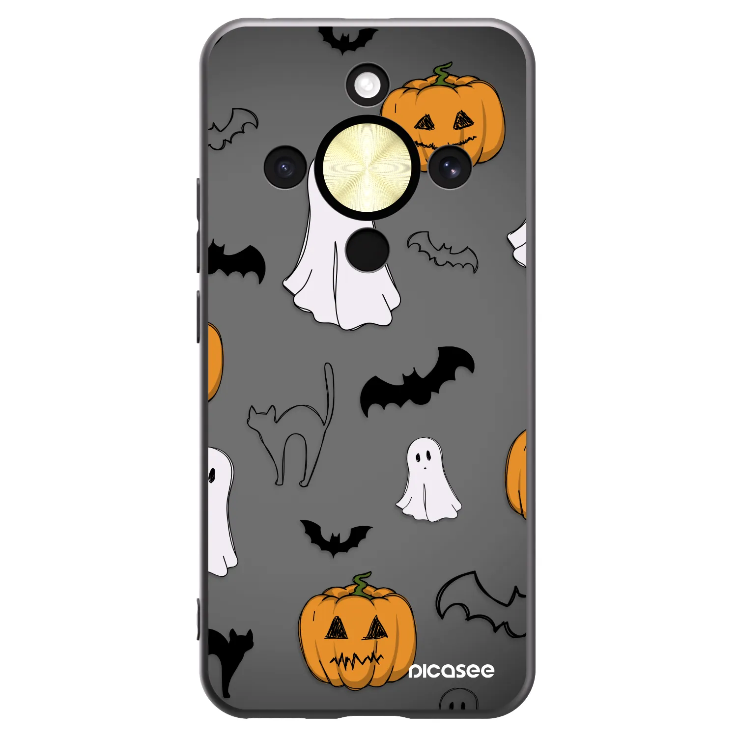 Picasee Honor Magic8 Lite 5G Hülle - Schwarzes Silikon - Spooky crew