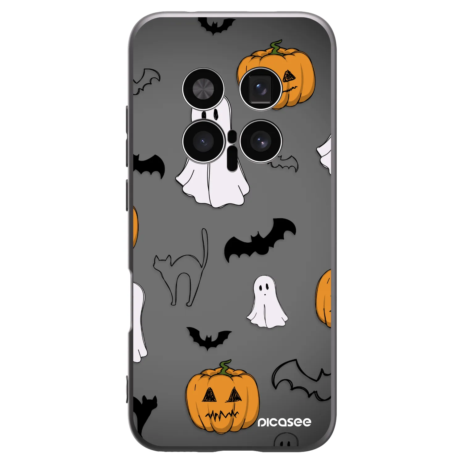 Picasee Honor Magic8 Pro 5G Hülle - Schwarzes Silikon - Spooky crew