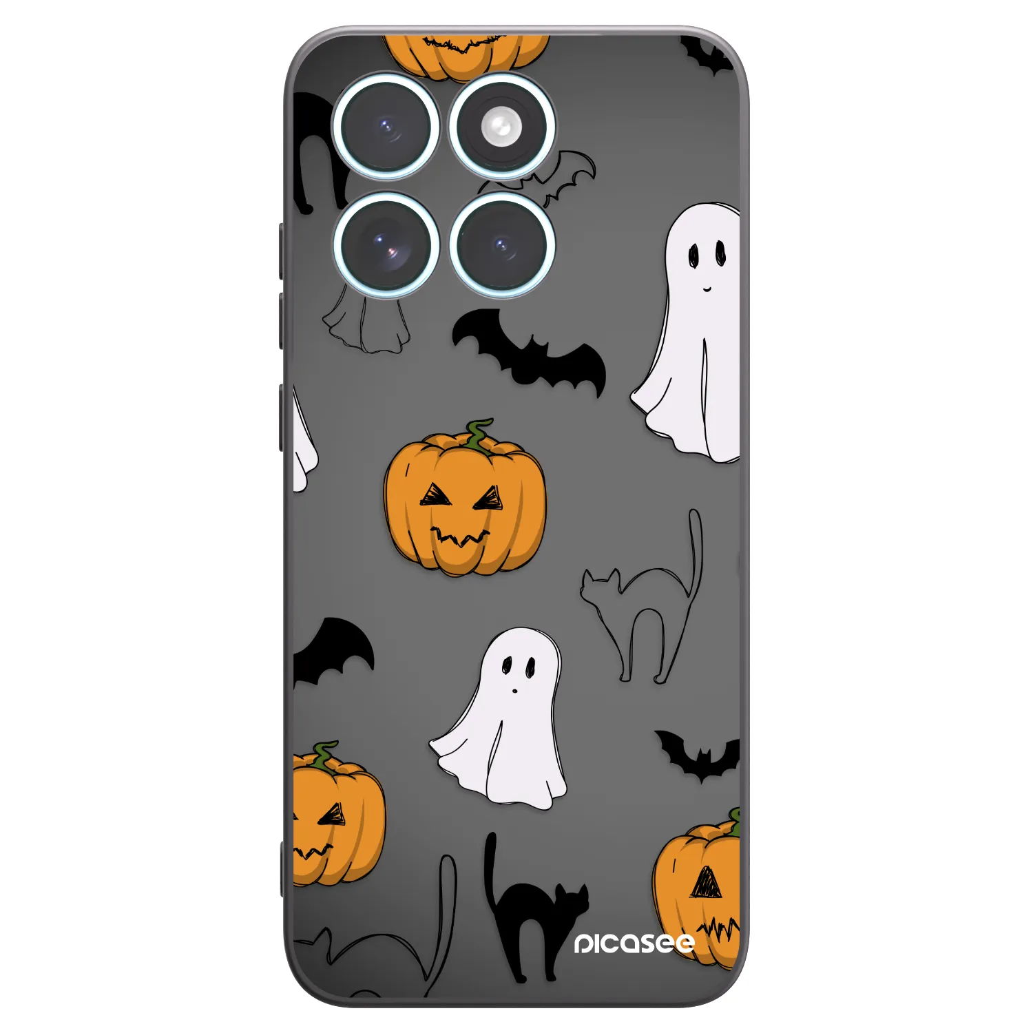 Picasee Motorola Edge 70 Fusion Hülle - Schwarzes Silikon - Spooky crew