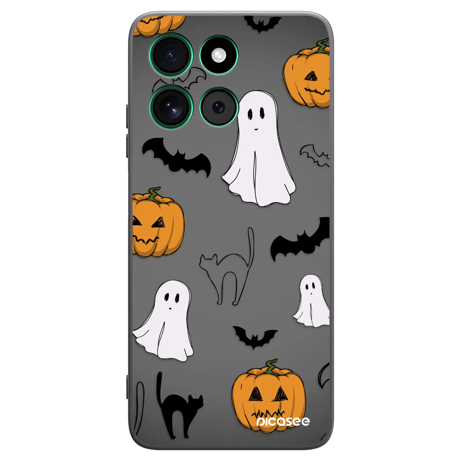 Picasee Motorola Moto G57 Power Hülle - Schwarzes Silikon - Spooky crew