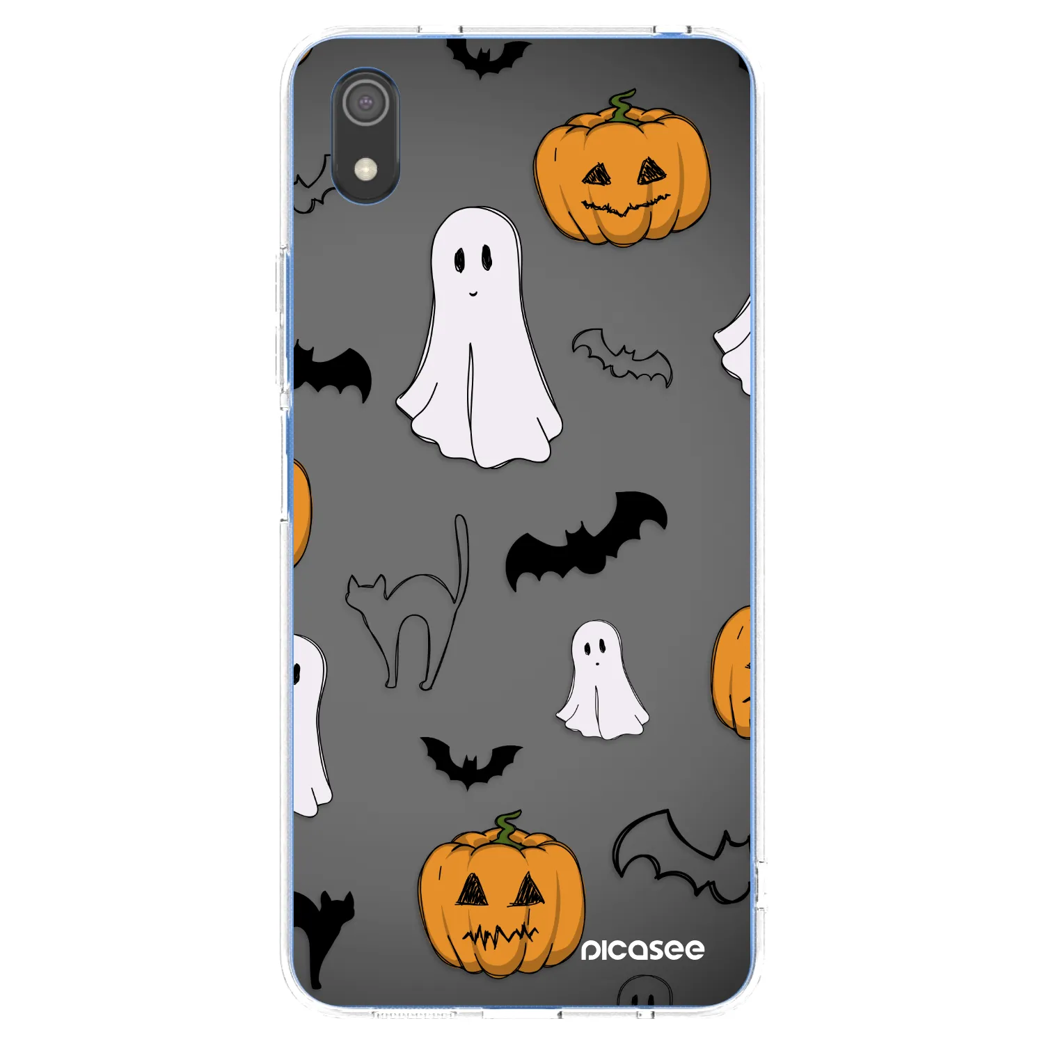 Picasee Xiaomi Redmi 7A Hülle - Transparentes Silikon - Spooky crew