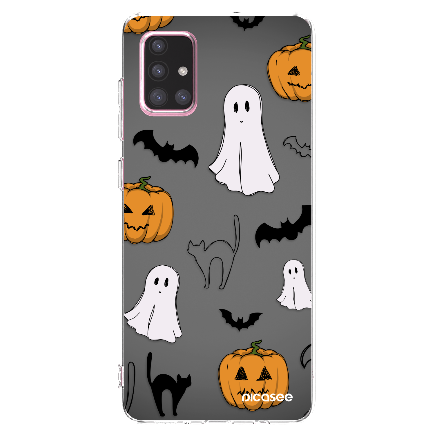 Picasee Samsung Galaxy A71 A715F Hülle - Transparentes Silikon - Spooky crew