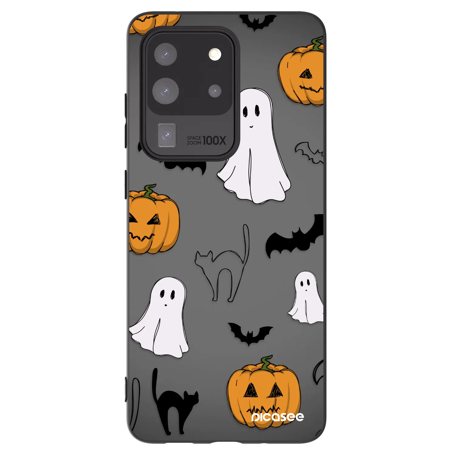 Picasee Samsung Galaxy S20 Ultra 5G G988F Hülle - Schwarzes Silikon - Spooky crew