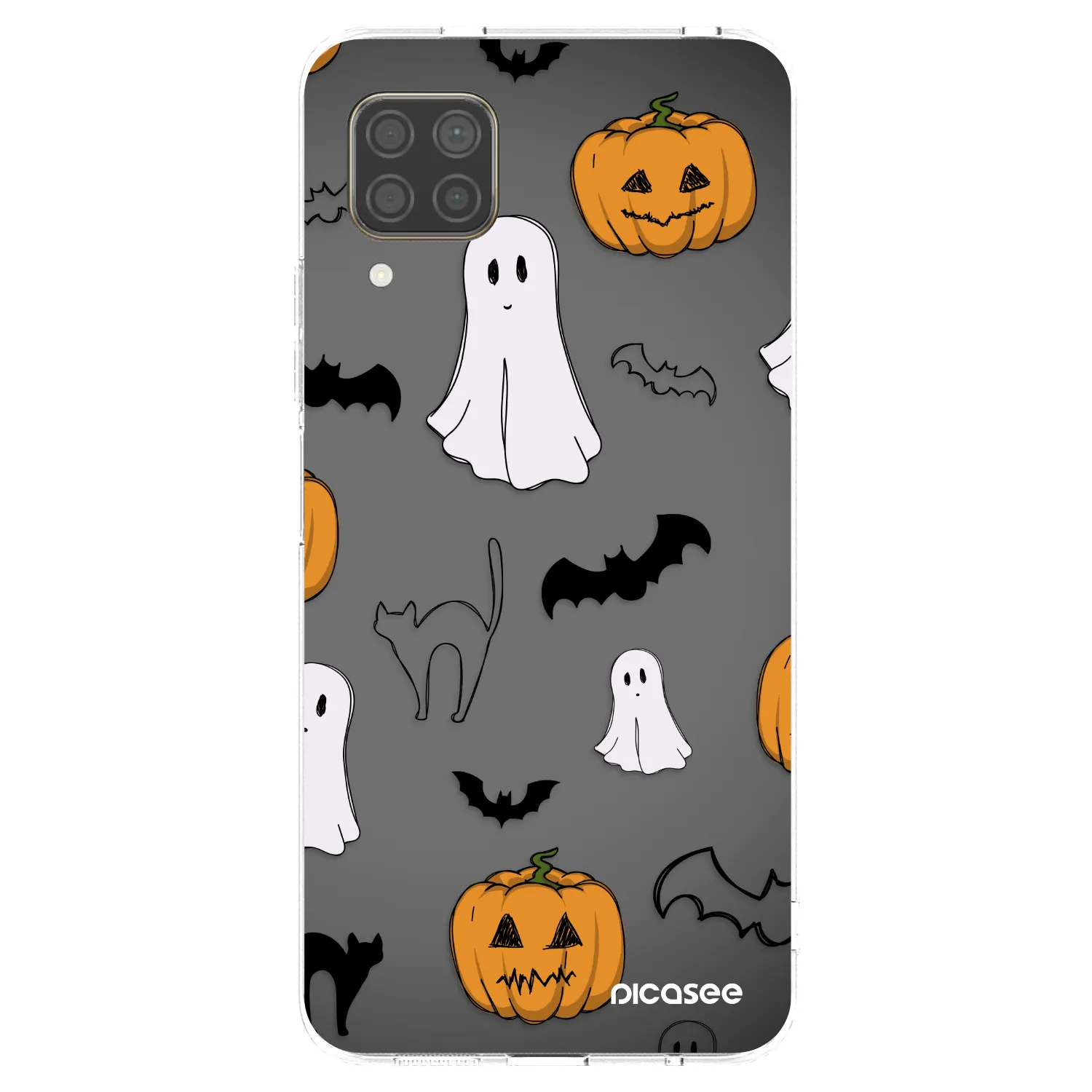 Picasee Huawei P40 Lite Hülle - Transparentes Silikon - Spooky crew