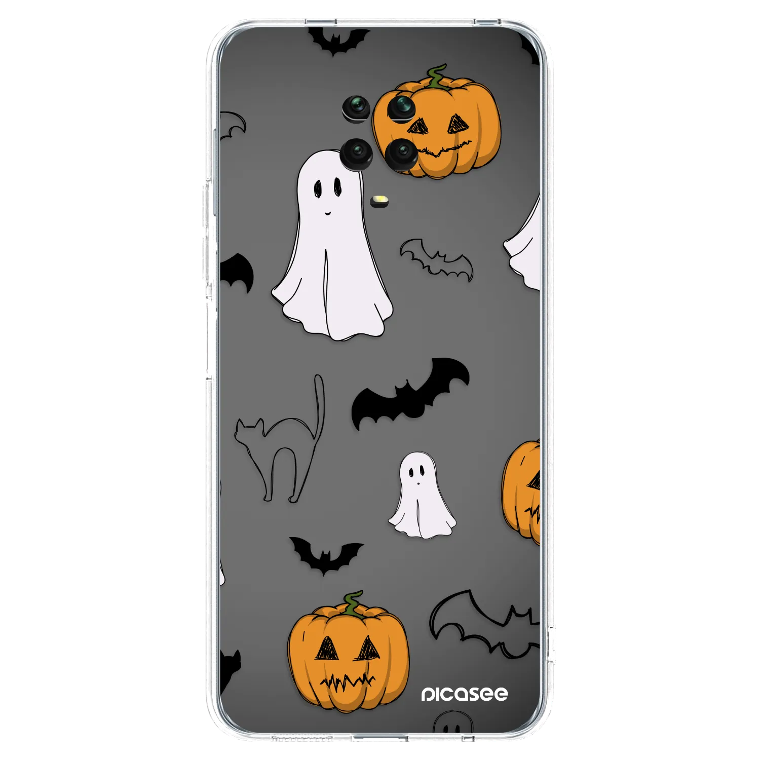 Picasee Xiaomi Redmi Note 9 Pro Hülle - Transparentes Silikon - Spooky crew