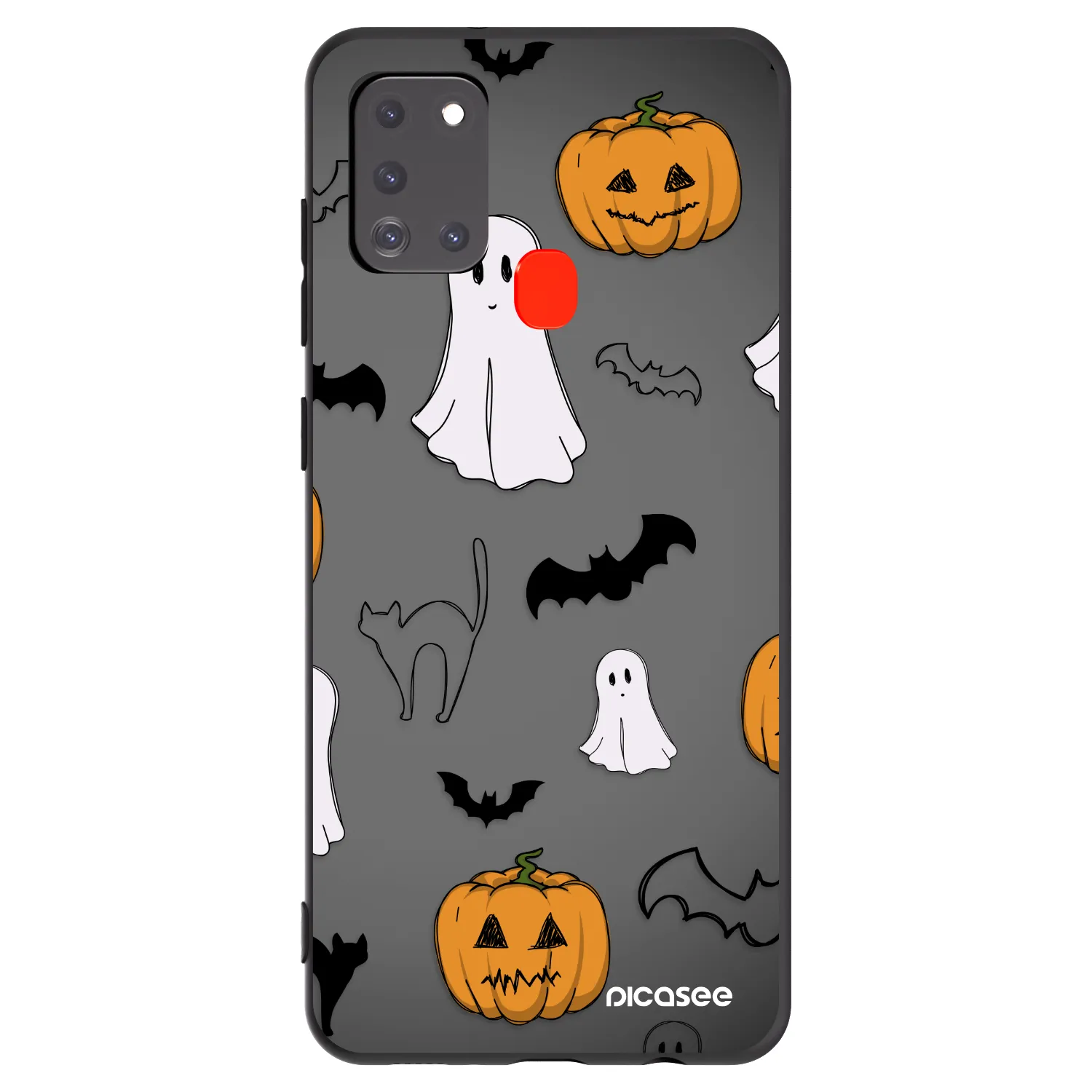 Picasee Samsung Galaxy A21s Hülle - Schwarzes Silikon - Spooky crew