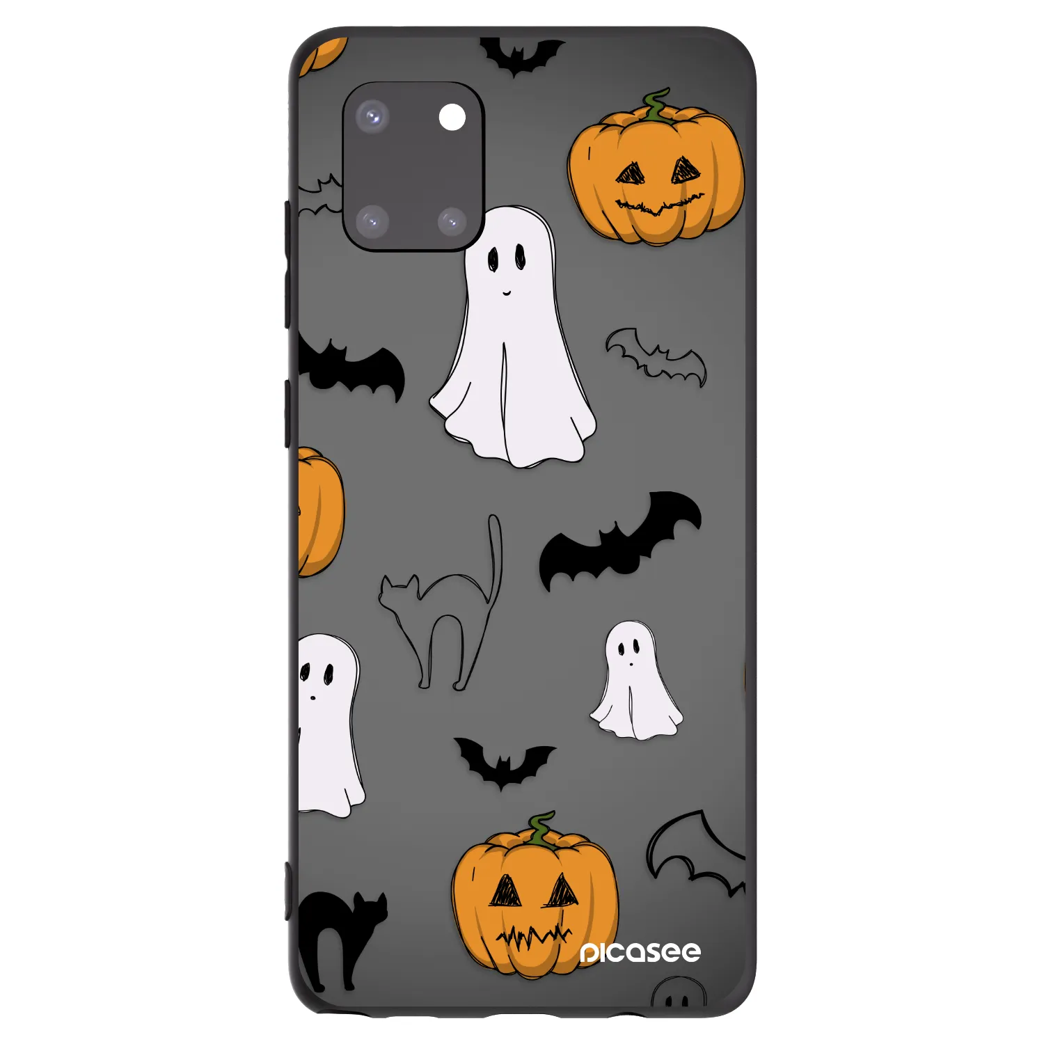 Picasee Samsung Galaxy Note 10 Lite N770F Hülle - Schwarzes Silikon - Spooky crew