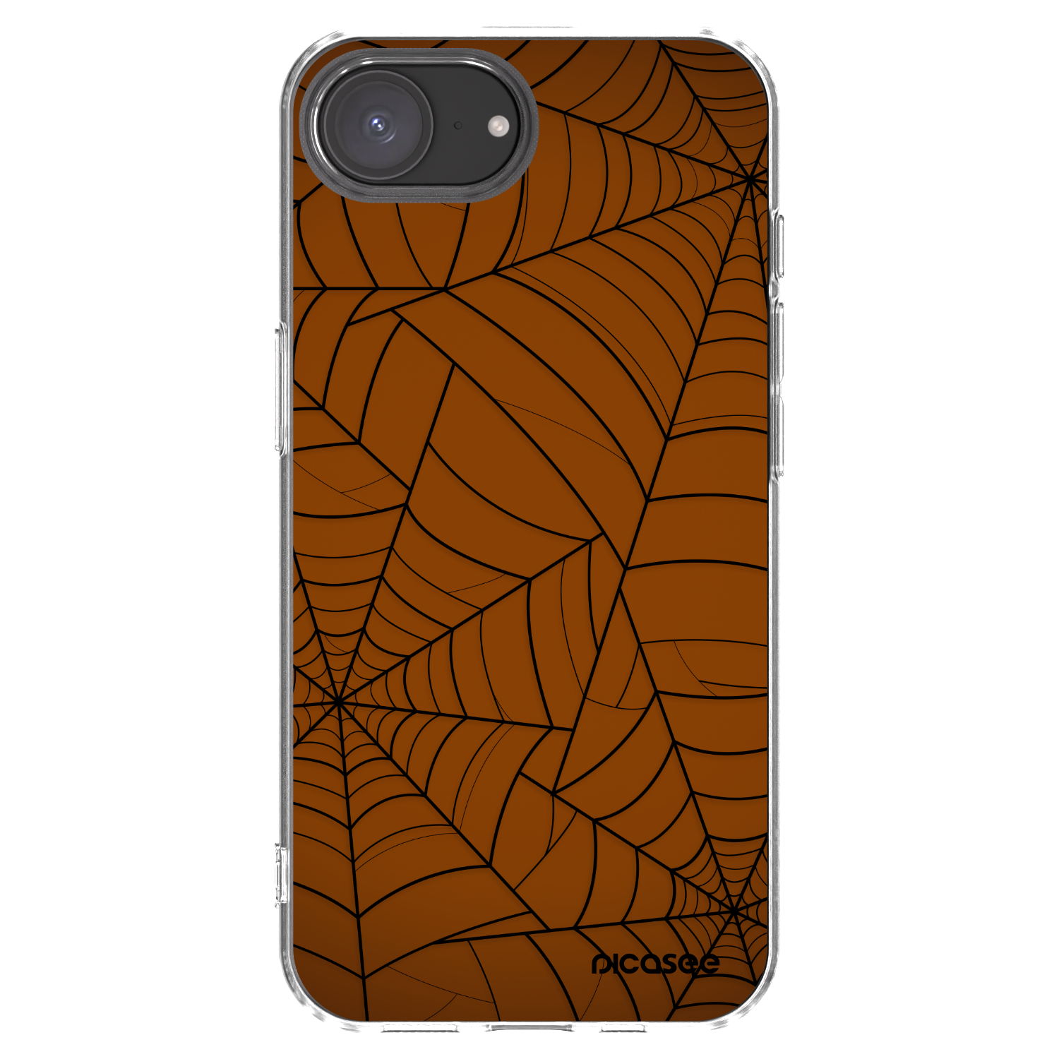 Picasee Apple iPhone 16e Hülle - Transparentes Silikon - Web