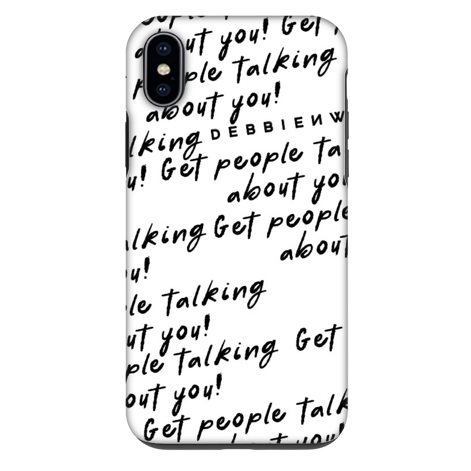 Picasee Fashion Case für Apple iPhone XS Max - GET PEOPLE TALK ABOUT YOU
