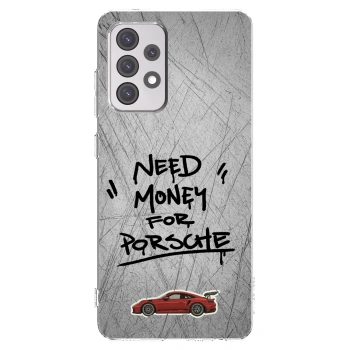 Picasee Samsung Galaxy A52 5G A525F Hülle - Transparentes Silikon - Grey Drift