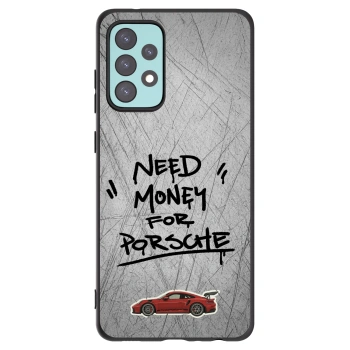 Picasee Samsung Galaxy A72 A725F Hülle - Schwarzes Silikon - Grey Drift