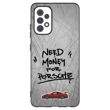 Picasee Samsung Galaxy A32 5G A326B Hülle - Schwarzes Silikon - Grey Drift