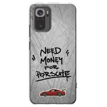 Picasee Xiaomi Redmi Note 10S Hülle - Transparentes Silikon - Grey Drift