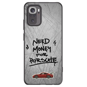 Picasee Xiaomi Redmi Note 10S Hülle - Schwarzes Silikon - Grey Drift