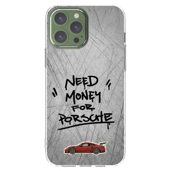 Picasee Apple iPhone 13 Pro Max Hülle - Transparentes Silikon - Grey Drift