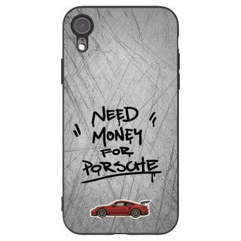 Picasee Apple iPhone XR Hülle - Schwarzes Silikon - Grey Drift
