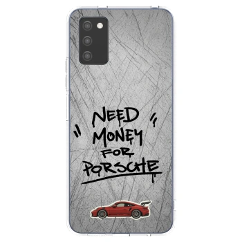 Picasee Samsung Galaxy A02s A025G Hülle - Transparentes Silikon - Grey Drift