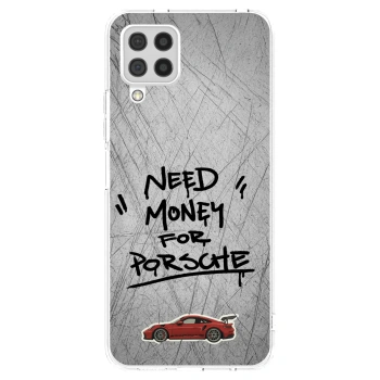 Picasee Samsung Galaxy A22 A225F 4G Hülle - Transparentes Silikon - Grey Drift
