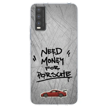 Picasee Vivo Y20s Hülle - Transparentes Silikon - Grey Drift