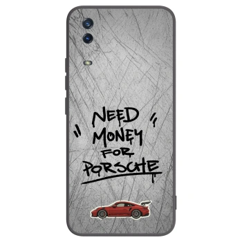 Picasee Vivo Y11s Hülle - Schwarzes Silikon - Grey Drift