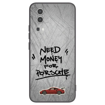 Picasee Vivo Y72 5G Hülle - Schwarzes Silikon - Grey Drift