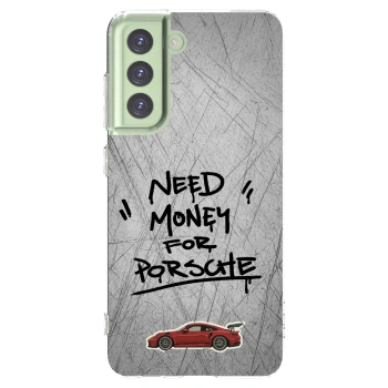 Picasee Samsung Galaxy S21 FE 5G Hülle - Transparentes Silikon - Grey Drift