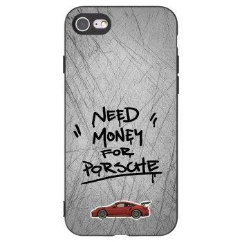 Picasee Apple iPhone SE 2022 Hülle - Schwarzes Silikon - Grey Drift