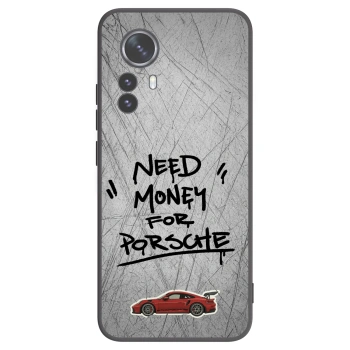 Picasee Xiaomi 12 Pro Hülle - Schwarzes Silikon - Grey Drift