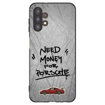 Picasee Samsung Galaxy A13 4G A135 Hülle - Schwarzes Silikon - Grey Drift