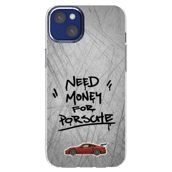 Picasee Apple iPhone 14 Plus Hülle - Transparentes Silikon - Grey Drift