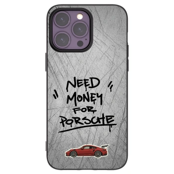 Picasee Apple iPhone 14 Pro Max Hülle - Schwarzes Silikon - Grey Drift
