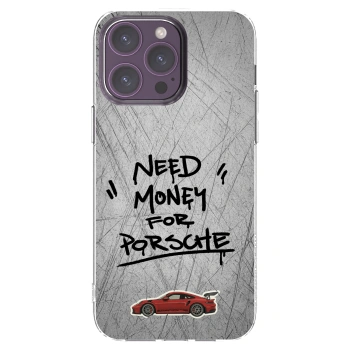 Picasee Apple iPhone 14 Pro Max Hülle - Transparentes Silikon - Grey Drift
