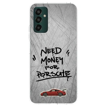 Picasee Samsung Galaxy M13 M135F Hülle - Transparentes Silikon - Grey Drift