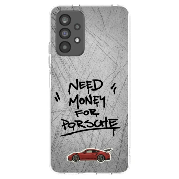 Picasee Samsung Galaxy A73 5G Hülle - Transparentes Silikon - Grey Drift