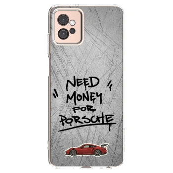 Picasee Motorola Moto G32 Hülle - Transparentes Silikon - Grey Drift