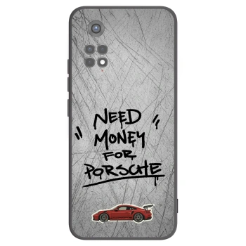 Picasee Xiaomi Redmi Note 11S 5G Hülle - Schwarzes Silikon - Grey Drift