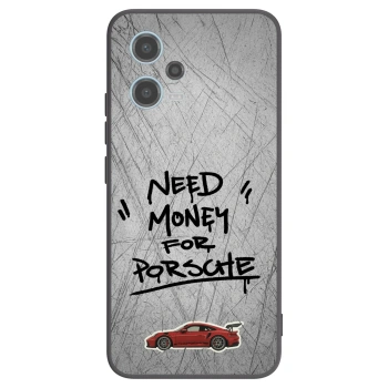 Picasee Xiaomi Redmi Note 12 5G Hülle - Schwarzes Silikon - Grey Drift