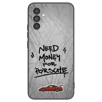 Picasee Samsung Galaxy A04s A047F Hülle - Schwarzes Silikon - Grey Drift
